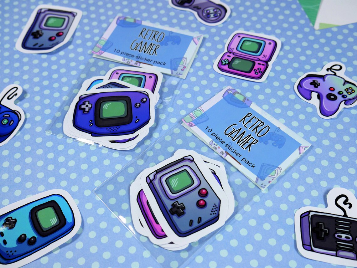 Retro Video Game Stickers Kawaii Nintendo Stickers Sticker | Etsy