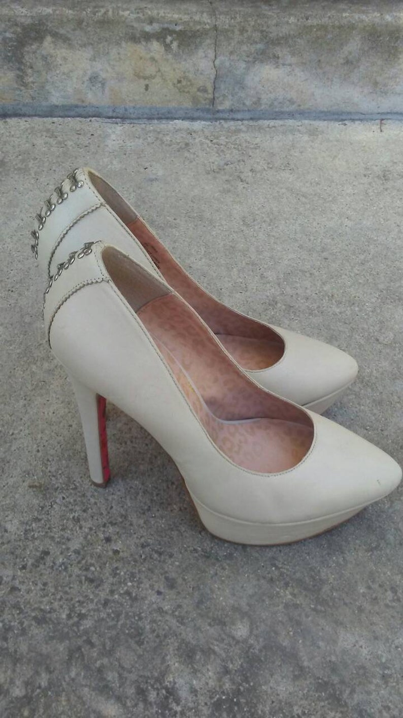 high heels cream color