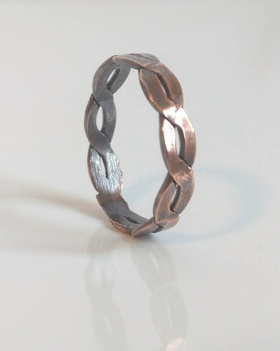 Copper infinity ring cheap