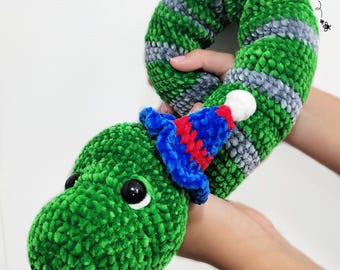 Crochet Snake Pattern: Sebastian the Snake Plushie (PDF Download)