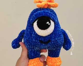 Amigurumi Monster Crochet Pattern PDF: Blinko the Cyclops Plush (Digital Download)