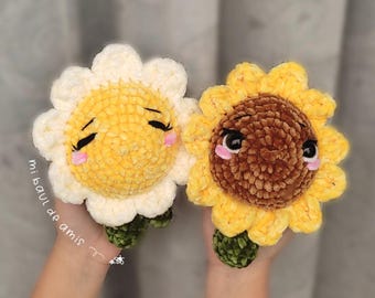 Blossom Blush Crochet Pattern: Amigurumi Kawaii Flower Sunflower Plushie (PDF Pattern)