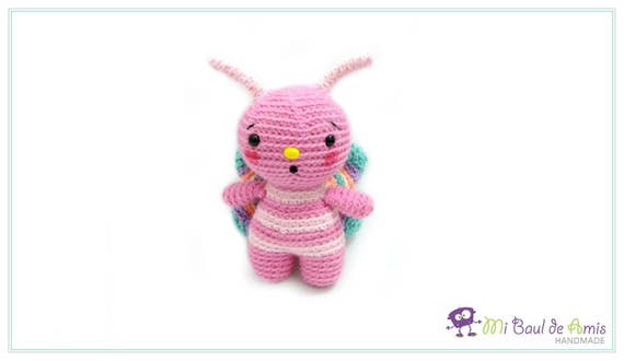 pink butterfly plush