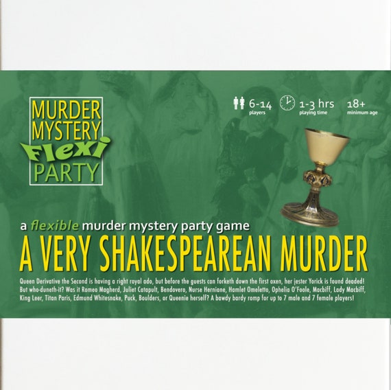 Bawdy Bardy Shakespearean 6-14 Player Flexible Murder Mystery