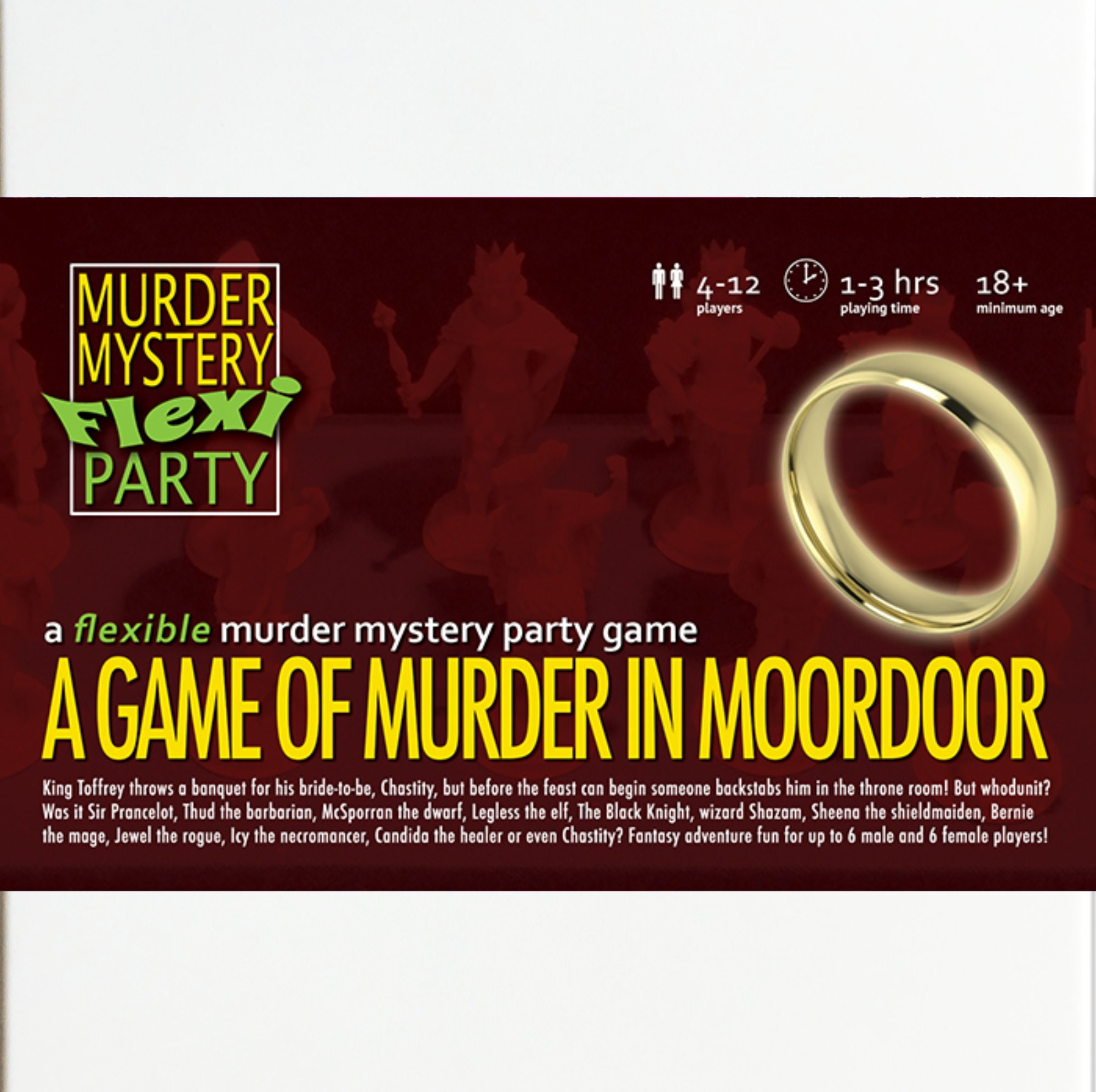 Epic Fantasy 4-12 Player Flexible Murder Mystery Dinner Party