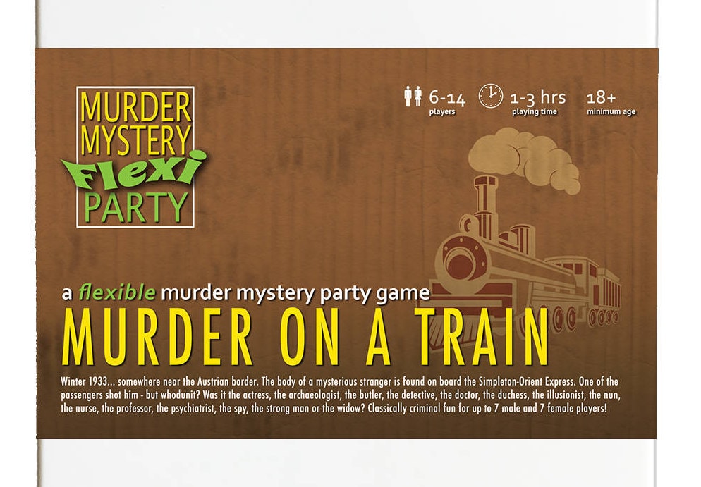 Vintage 1930s Steam Train 6-14 Player Flexible Murder Mystery Vintage 1930s Steam Train 6-14 Player Flexible Murder Mystery picture