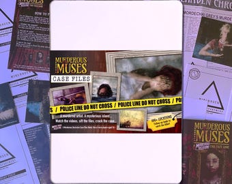 Murderous Muses Case Files unsolved murder mystery detective game - Who killed Mordechai Grey? [Boxed Set]