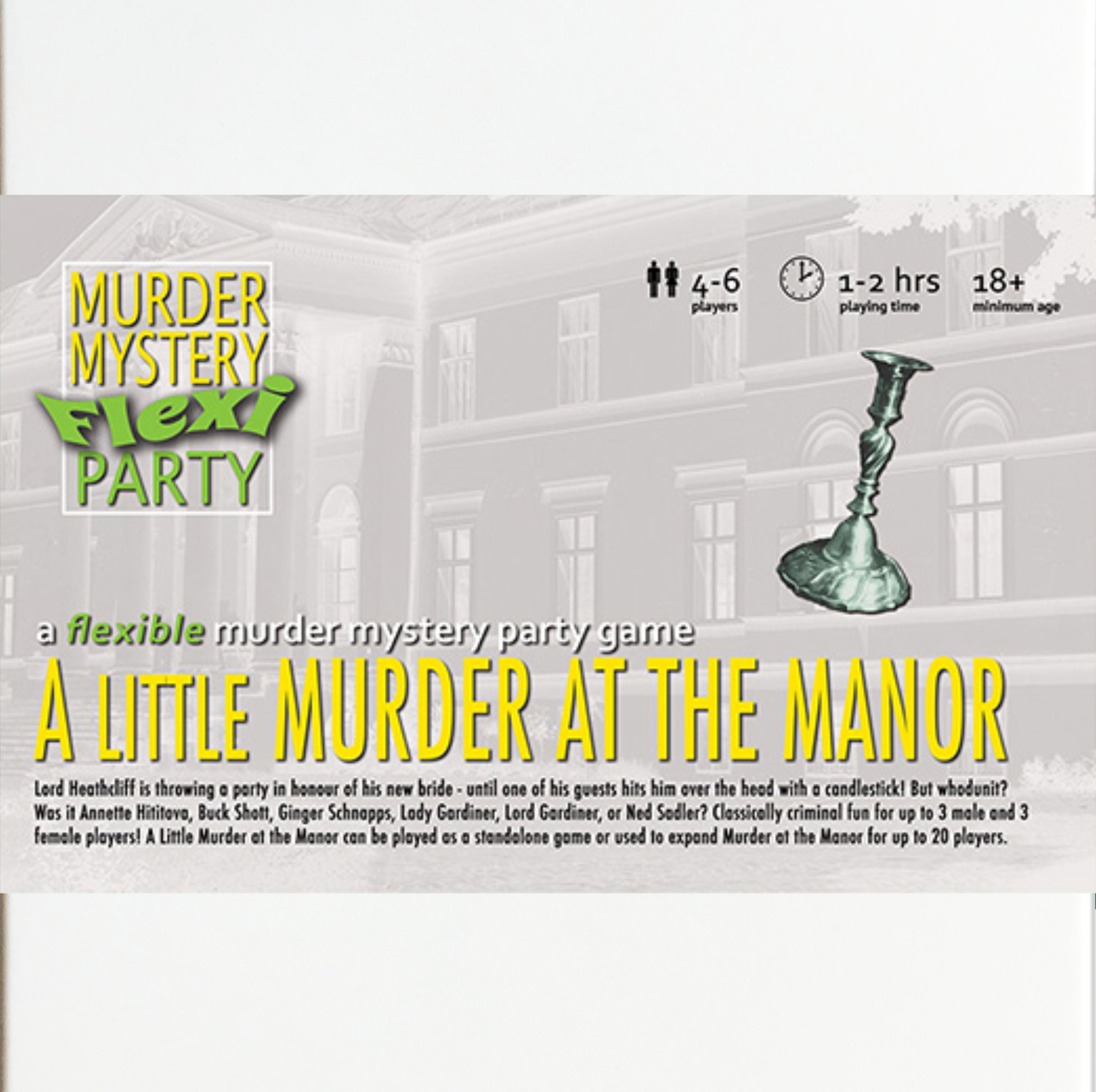  Murder at The Manor 6-14 Player Murder Mystery Flexi