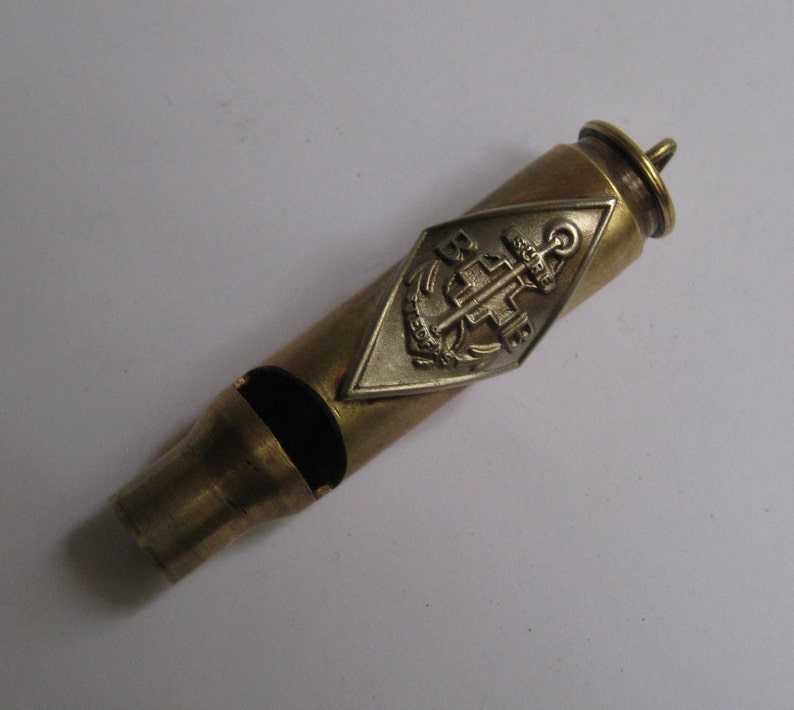 Handcrafted Vintage Brass Bullet Casing Whistle Etsy