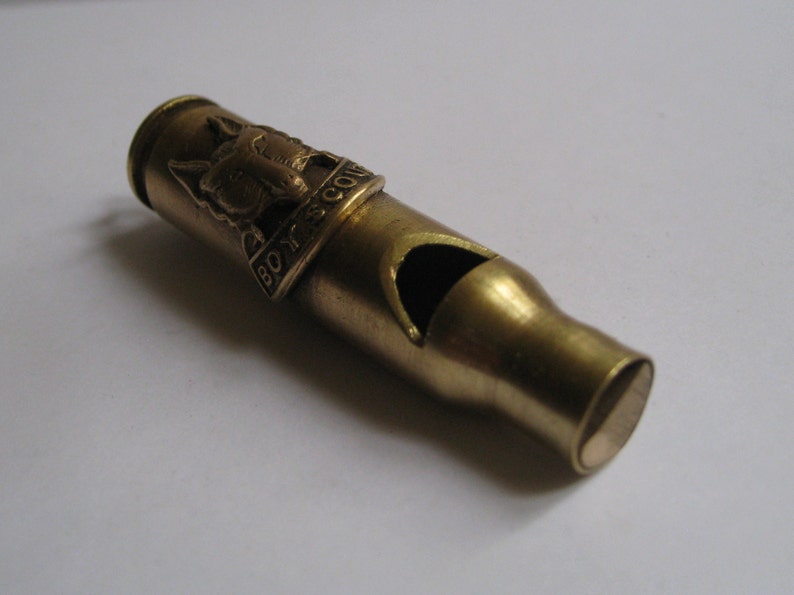 Handcrafted Vintage Brass Bullet Casing Whistle Etsy