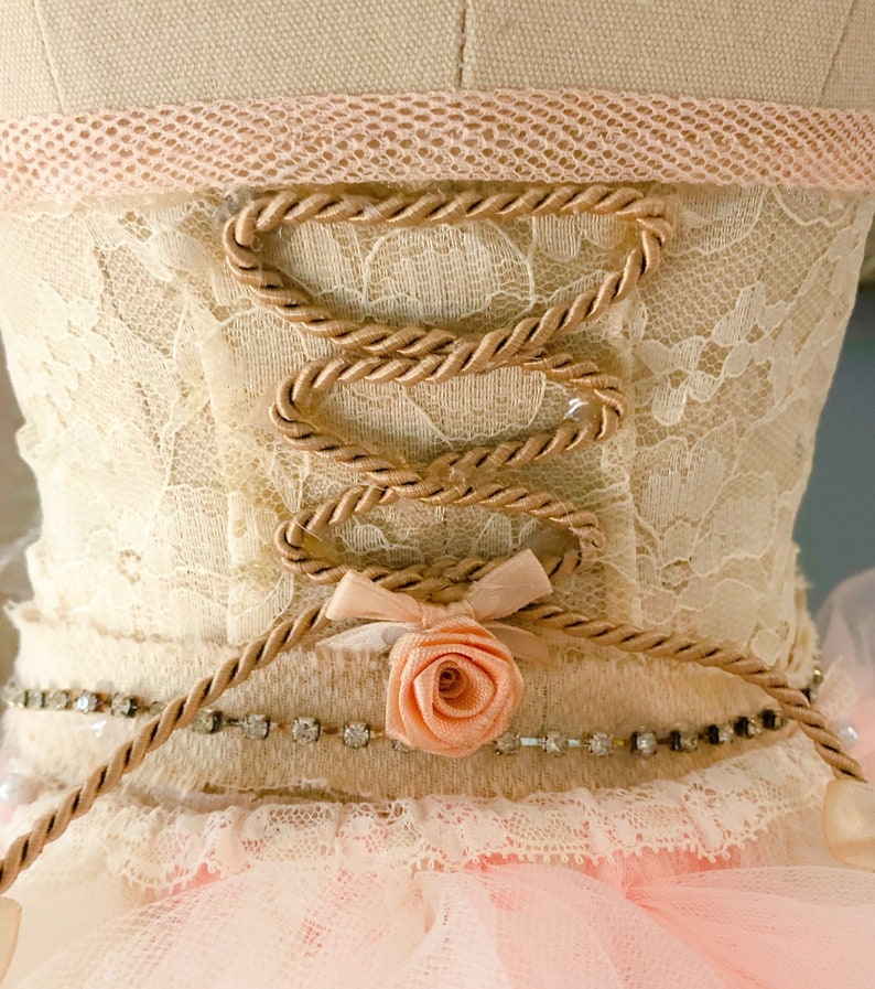 Dress Form Mannequin, Embellished Dress Form, Half Size Dress Form