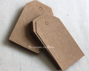 Rectangle Kraft Cardboard Gift Tag - Pack of 24 to 100