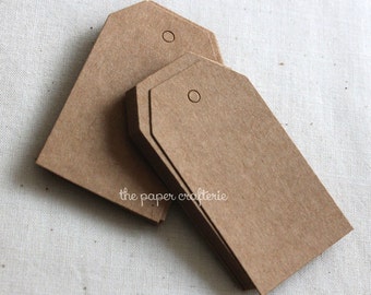 Rectangle Kraft Cardboard Gift Tag - Pack of 20 to 100