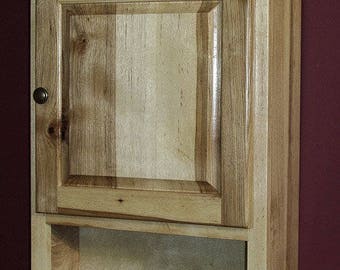 Hickory Wood Toilet Cabinet