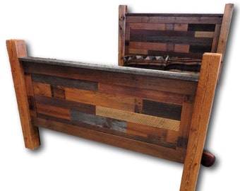 Reclaimed Barnwood Bed Multi Tone