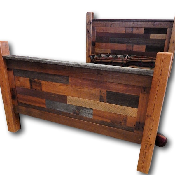 Reclaimed Wood Bed Etsy