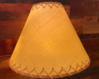 Crackle Laced Rustic Lamp Shade