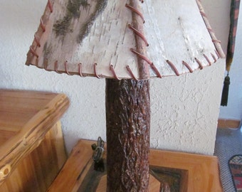 HICKORY LOG LAMP