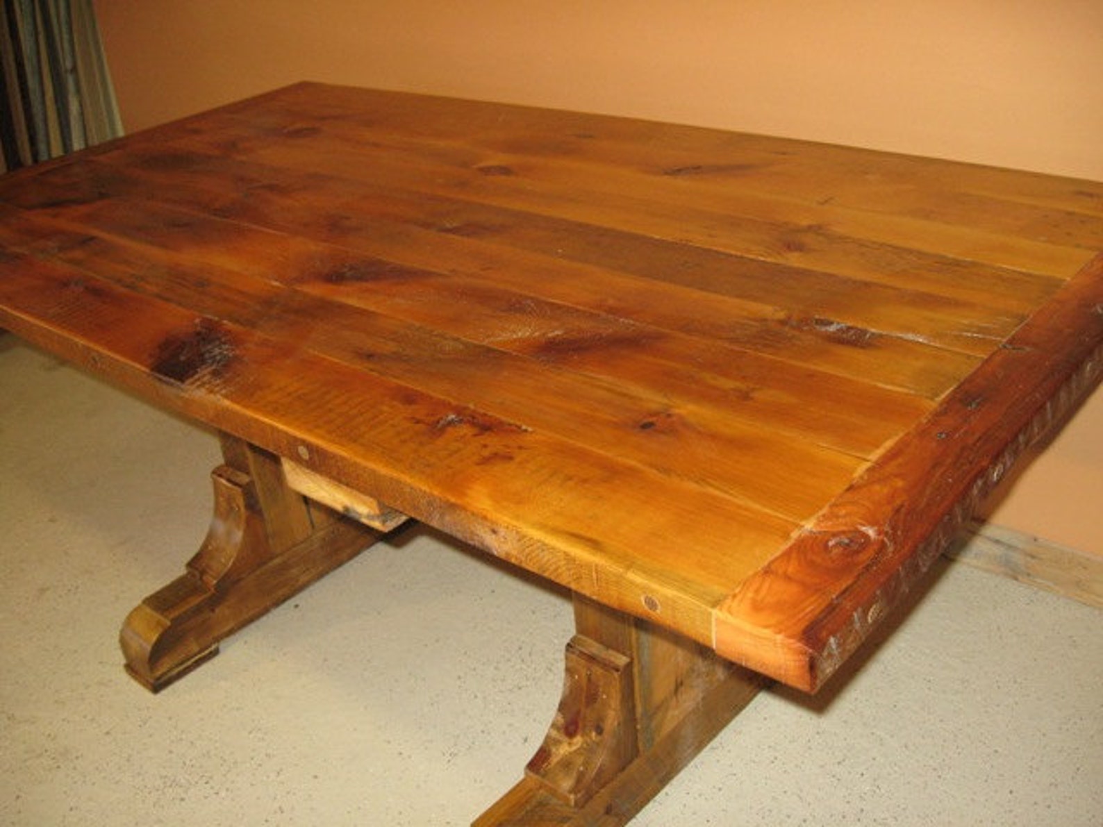 BARNWOOD TABLE Barnwood Dining Table Reclaimed Wood Table Etsy