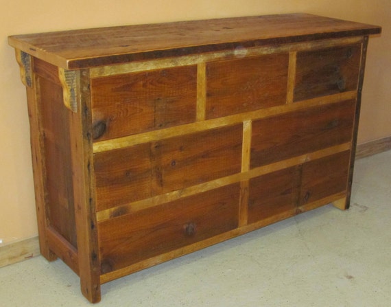 Barnwood Dresser Reclaimed Wood Dresser Etsy