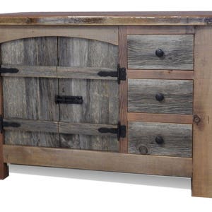 Arched BarnWood Vanity with Drawers