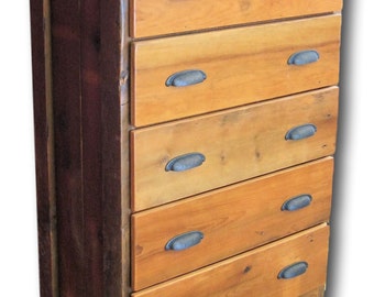 Reclaimed Heart Pine Dresser Chest