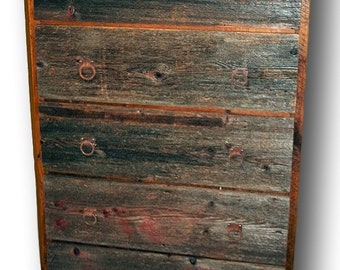 Reclaimed Wood Dresser 5 drawer Two Tone
