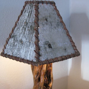 Birch bark lamp shade Rustic Lamps Shades image 4