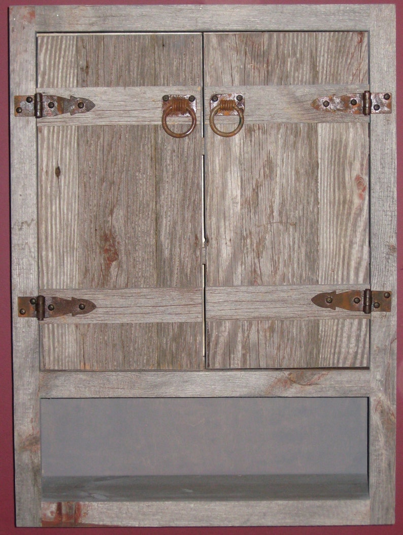 WEATHERED WOOD TOILET Cabinet Rustic Toilet Cabinet Rustic ...