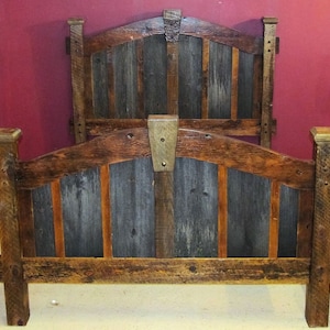 Reclaimed Wood Bed image 3