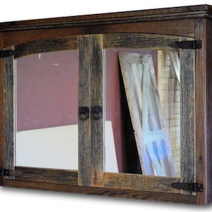 Arched BarnWood Double Medicine Cabinet