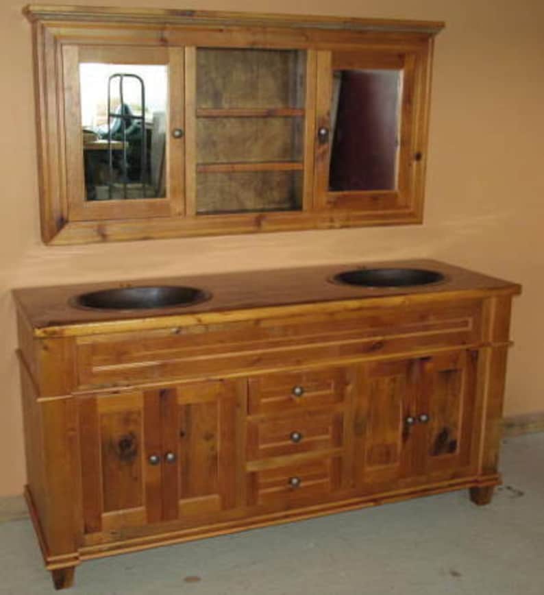 Barnwood Vanity Antique Reclaimed Wood Vanity Etsy