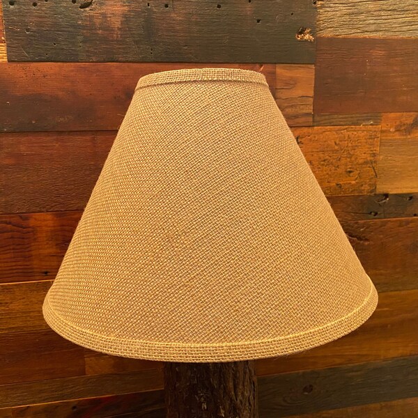 Burlap Lamp Shade