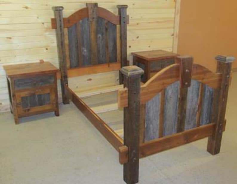 Reclaimed Wood Bed image 4