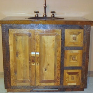 Reclaimed Wood Bathroom Vanity image 3