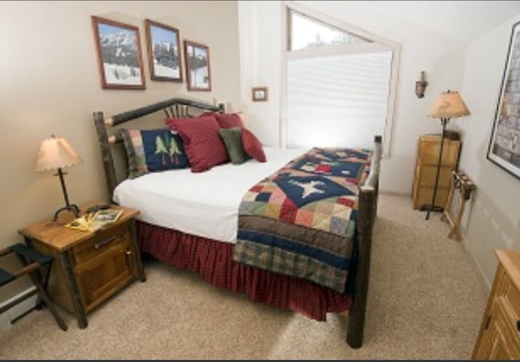 Hickory Log Bed Arched Wagon Wheel Hickory Log Bed