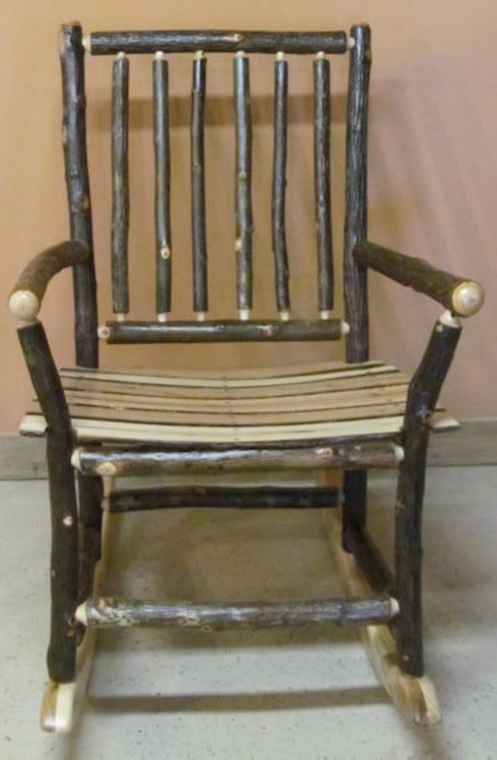 Hickory Log Rocking Chair - Etsy