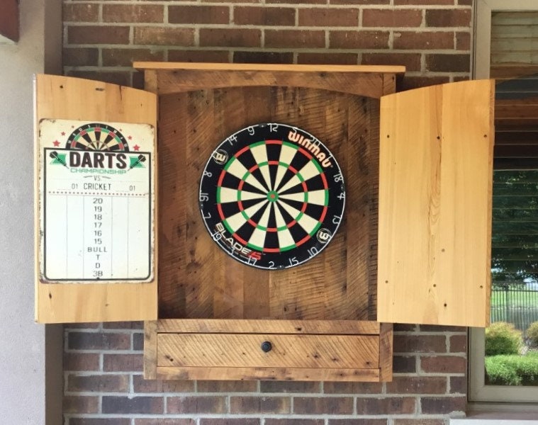 Outdoor Dart Board Cabinet Etsy