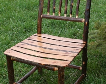 Hickory Log Chair