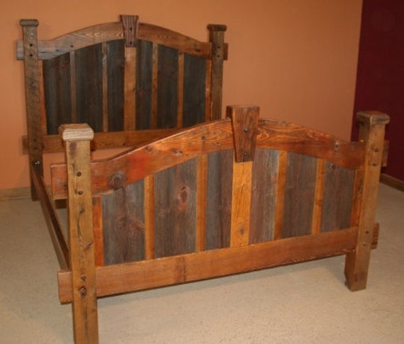 BARN WOOD BED King or California King Arched Barnwood Bed Barnwood