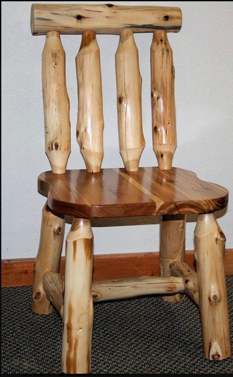 Cedar Log Side Chair image 1