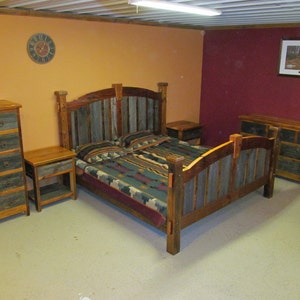 Reclaimed Wood Bed image 5