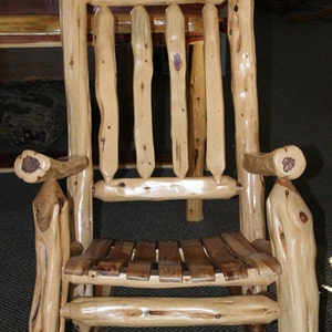 Rustic Cedar Log Rocking Chair - Etsy
