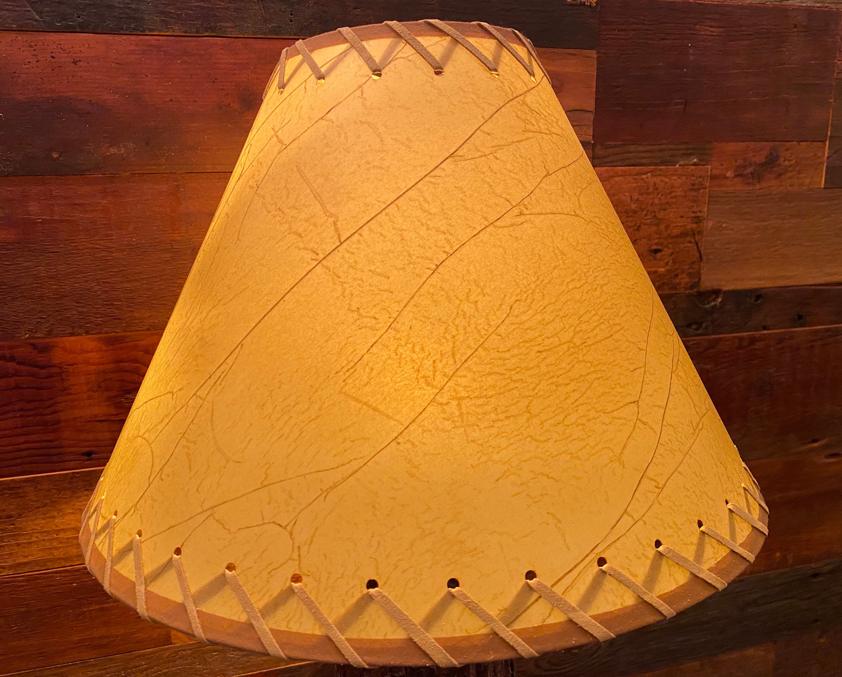 DEER Rustic Log Lamp Authentic Western Red Cedar with FREE 12 Parchment Paper Lampshade Rustic Log Furniture Primitive Northwoods Lodge Western Ranch Decor Made in USA 