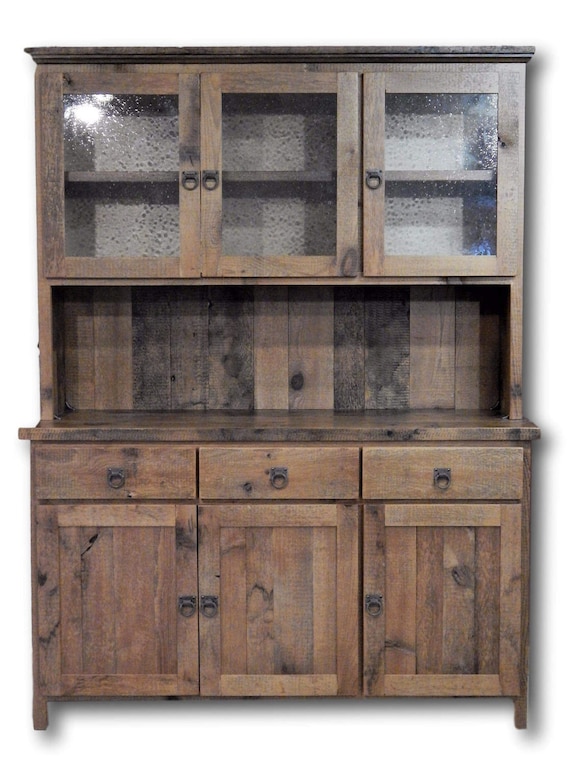 Barnwood china cabinet deals