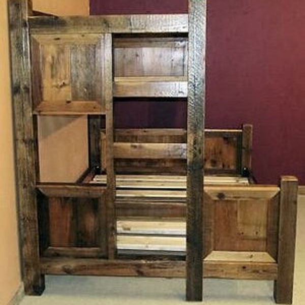 Barnwood Twin over Full Bunk Bed