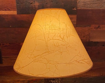 Crackle No Lace Rustic Lamp Shade