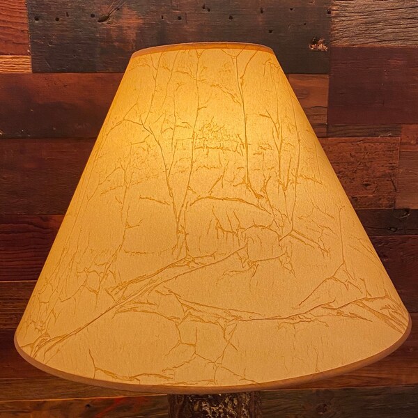 Crackle No Lace Rustic Lamp Shade