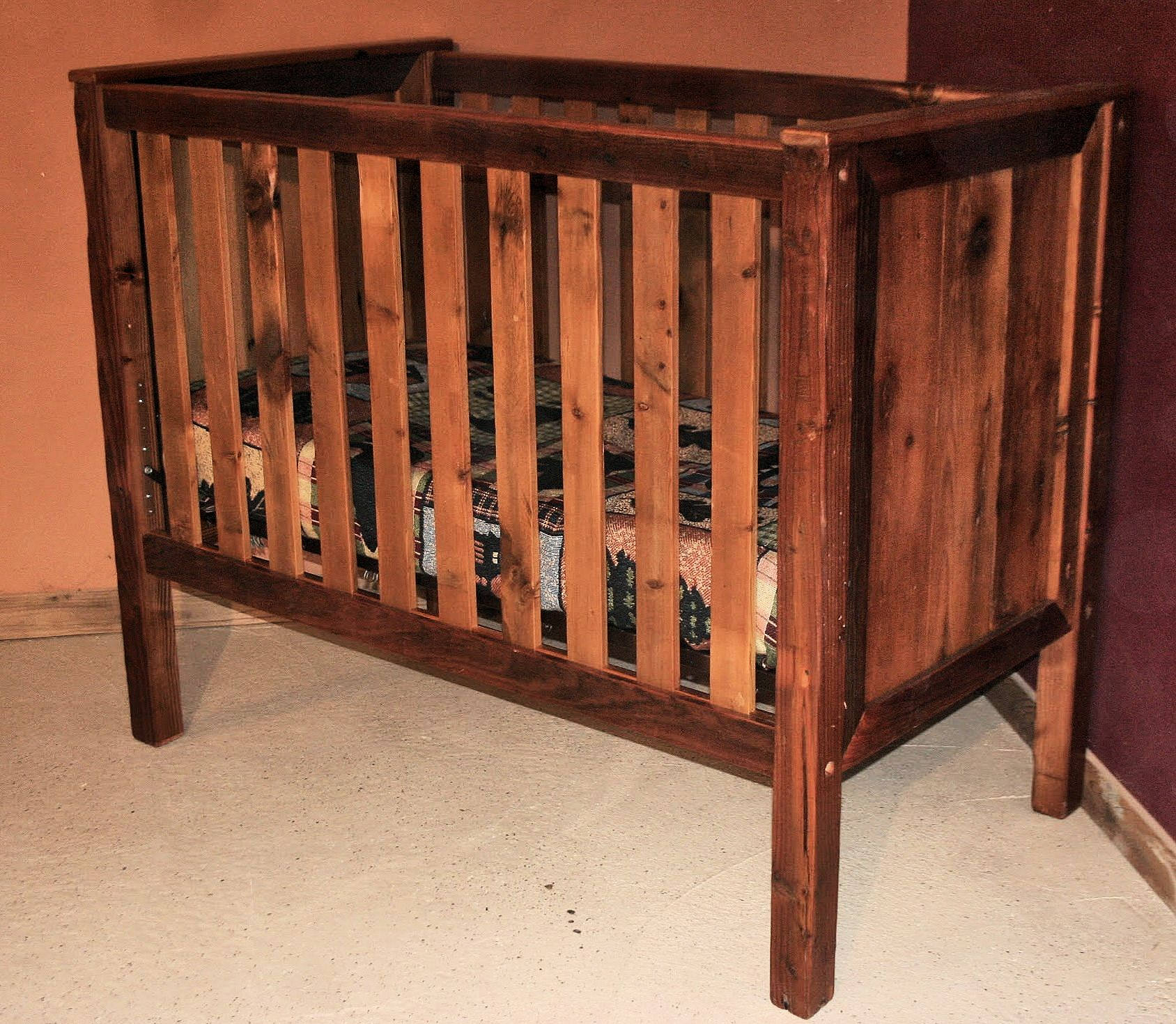 Barn Wood Baby Crib Etsy