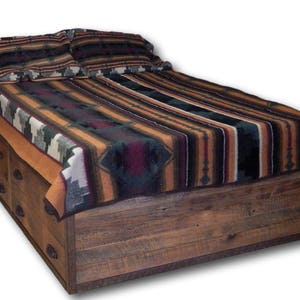 Barnwood Platform Bed 画像 1